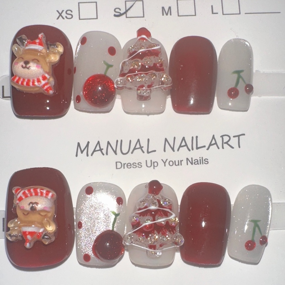 Festive Christmas Nail Art Set
